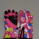 krosa 5-Layer Winter Gloves for Men & Women Made with 3M Thinsulate, -10 Waterproof Work Gloves for Cold Weather, Snow Ski Gloves with 10 Touchscreen Fingers (Large, Rose Doodle)