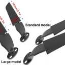 Racing Motorcycle Mirrors,Modified Motorcycle Aerodynamic Wing,Adjustable Rotating Side Mirrors with Wide Viewing Angle Fit for Honda Kawasaki Suzuki Yamaha (Large)