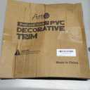 Art3d 20ft Outside Vinyl Corner Trim Peel and Stick for Tile and Wall Edges, Furniture Decoration Black