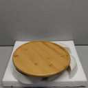 Ceramic Serving Tray Platters Lazy Susan, Rotating Divided Serving Set with 6 Removable Compartment, 11'' Appetizer Relish Dish, Snack Bowl Set for Christmas, Thanksgiving, Party, Kitchen