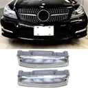 Egreat Fog Light LED Daytime Running Light Fog Lamp Compatible with 2007-2014 Mercedes Benz C Class W204 C250 C300 C350 E Class W212 E350 E63 Left#2049068900 Right#2049069000