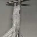 Songtec Towel Rack Stand for Bathroom, 2-Tier Towel Holder Stand for Bath Towels Max to 68”, Practical Shelf on Top