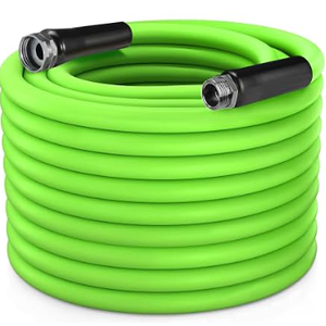 Hybrid Water Hose 200psi, Garden Hose, 5/8 in Heavy Duty Rubber Water Hose