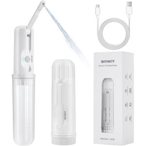 Portable Bidet for Travel, Multi- Bottle Compatible Handheld Bidet, 3 Water Pressure Modes, 180Adjustable Nozzle, IPX6 Waterproof, White