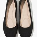 Shupua Flats for Women Round Toe Flat Shoes Dressy Black Ballet Flats Comfortable Womens Dress Shoes Ballerina Flats for Work, Size 8