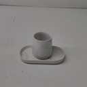 BosilunLife Bathroom Accessories Set 2 pcs - Bathroom Ceramic Foaming Soap Dispenser Set Farmhouse Marble Bathroom Decor, Toothbrush Holder/Tumbler Cup, Tray, Marble 