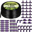 Tondiamo 1000' 5/8 Inch Drip Tape Irrigation Tubing Kit 8 Mil 6" Spacing Garden Hose Watering Tube Line Automatic Equipment for Garden Irrigation System Farms, Landscape, Lawn