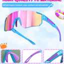 Kids Sunglasses Youth Baseball Softball Sunglasses for Girls Boys Age 4-14 UV Protection Sports Kids 3 Pack