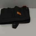 ZHMO Canvas Tote Bag for Women,Women's Bags Crossbody Bags Work Laptop Tote Bag Large Handbags Purse for Travel Nurse Teacher (Canvs Demure Black With Compartments)