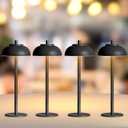 4 x 4 Pack Led Cordless Table Lamps Rechargeable,Table Lights Battery Operated-IP65 Waterproof-for Outdoor Patio/Restaurants/Home/Dinner/Table Lighting-Touch Control & Dimmable