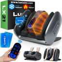 Lunix LX21 Foot and Calf Massager with Heat, Air Compression, FSA, Gray