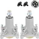 2 Pack 187292 192870 532187281 532187292 567253301 587819701 yth22v46 yth24v48 Spindle 187292 Mandrel Assembly 42" 46" 48" 54" Mower Deck Spindle Compatible with Husqvarna Craftsman Ariens Poulan Pro