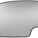 APA Replacement Mirror Glass Non-Heated with Base for 2000-2006 TAHOE YUKON SUBURBAN ESCALADE AVALANCHE Driver Left Side 12477843 GM1324105