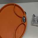 Heated Bird Bath, 75W Thermostatically Controlled Birdbath Heater with 2 Food Trough, Heated Bird Feeder for Winter Outdoor Patio Lawn & Garden Decoration, with Mounting Hardware