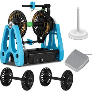 Consfly Electric Wool Spinning Wheel 800RPM Fiber Spinning Wheel with Foot Switch & Yarn Holder, Wool Spinner for Yarn Making