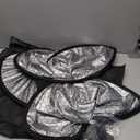 BestEvMod 3PCS Windshield& Roof Sunshade Compatible with 2026 2025 Tesla New Model Y Juniper Foldable Sun Shade Accessory Heat UV Protection Visor Accessories with Storage Bag (Roof+Windshield, Black)