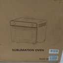 Sublimation Oven Machine with Fast Preheat & Precise Temperature,38QT/36L 120V 1800W Large Capacity for Sublimation Tumblers,Mugs,Bottles,Full Wrap Printing,Includes Gloves & Tape,Digital Touch Screen