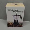 LAOION Cuban Coffee Maker, 6 or 3cup Electric Espresso Coffee Maker, Portable Cafeteras Electricas Modernas, Electric Moka Pot with Detachable Base & Overheat Protection, Coffee Gift for Home Travel