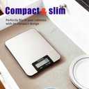 Food Kitchen Scale High-Precision Digital Scale Accurate Weighing for Baking & Cooking Enthusiasts(Shiny Black)