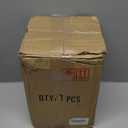 Hand Blown Art Glass Lamp Shade for Lighting Fixture Replacement Oval Glass Shade Height 7.48inch, Fitter 1.65inch, Max Diameter 4.7inch for ceiling pendant lights for kitchen (Blue)