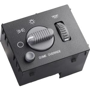15755595 Headlight Dimmer Switch for 1999-2002 Chevy Silverado Tahoe Suburban Avalanche 1500 2500 3500, GMC Sierra Yukon XL 1500 2500, Escalade, Dome Light Switch- 15738843-D1534G-DS968-SW2157