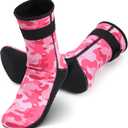 Kids 3mm Neoprene Water Socks, Anti-Slip Quick Dry Sand Socks (M)