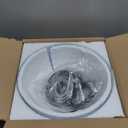 HOLOHATAL Black Pendant Light, 11.8 inch Black and White Dome Pendant Lights, Industrial Pendant Light for Kitchen Island, Living Room, Dining Room (1 Pack)