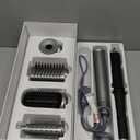 All-in-One Air Styler - Auto Curl, Straighten, Volumize, Dry - 160000 RPM High-Speed for Faster Styling - Reduces Heat Damage & Frizz Hair Styling Irons - Ionic Blow Dryer Brush for All Types (Nickel)