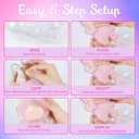 2PCS Protective Case for Monster Doll,Plastic Clear Cover for Plush Figure Doll, Acrylic Case Cover Accessories with Keychain - Standing Case (Doll Not Include)