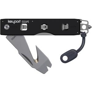 Compact Vehicle Emergency Multi-Tool - Rescue-Grade Tungsten-Carbide Glass Breaker & Seatbelt Cutter for Car Rescue and Roadside Safety - Auto Emergency Preparedness Tool - Keyport Escape Tool Kit