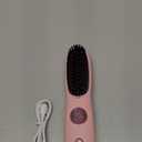 Go Brush Pro for Short Hair, 2026 Upgraded Hair Straightener Brush, Portable Cordless Straightener Brushs for Travel, Fast Heating and LCD Temperature Display, Travel Gift (Pink)