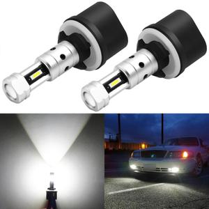PHINLION 880 LED Fog Light Bulbs, 3800 Lumens Super Bright 899 893 885 LED Fog Lights Replacement with Projector for Cars, Non-polarity, 6000K Xenon White, Pack of 2