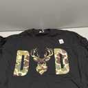 Old School Camo Dad Hunting, Camouflage Deer Father's Day T-Shirt, S