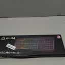 KLIM Chroma Wireless Keyboard  RGB Backlit Gaming, Rechargeable Battery, PC Keyboard, Durable & Water-Resistant, Compatible with PS4, PS5 & Mac - Black