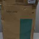 BOBOMOMO 26" Farmhouse Table Lamps Set of 2 - Vintage Leaf Design, Rustic Resin Nightstand Lamps for Bedroom, Living Room, Nursery, Hallway, Elegant Living Room Lamps with Linen Shades Antique Brown (Natural Wood Color)