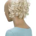 CAISHA Jumbo Hairpiece Scrunchy Updo Voluminous Curly Messy Bun Light Blonde G17L (light blonde #613 G17L)