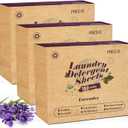 Poesie Laundry Detergent Sheets Lavender Scent 3 Pack 480 Sheets 240 Loads Laundry Strips No Plastic Jug Liquidless Travel Portable Laundry Detergent HE for Camping Dorm Life
