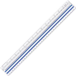 Westcott 40711 Clear Data Processing Magnifying Ruler, 15 in