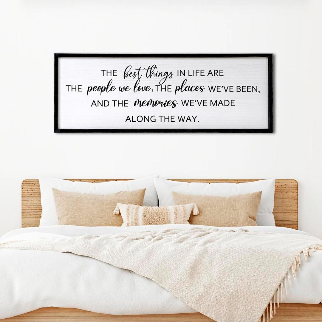 The Best Things In Life Are The People We Love Sign Wall Decor 40x15 Inch