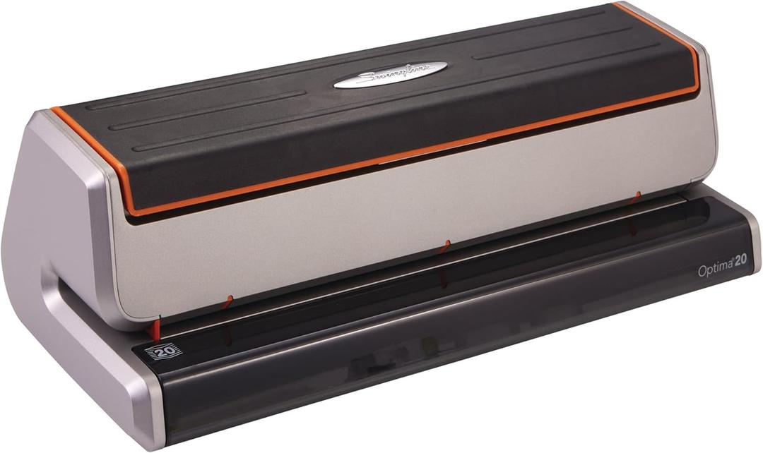 Swingline Electric Hole Puncher 3 Hole, 20 Sheet Punch Capacity Three Hole Punch 3 Ring, Jam Resistant, Optima 20, Silver (74520)
