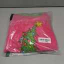 Christmas Sweatshirts For Women Cute Christmas Tree Graphic Long Sleeve Shirt Casual Crewneck Holiday Pullover Top (Pink, XL)