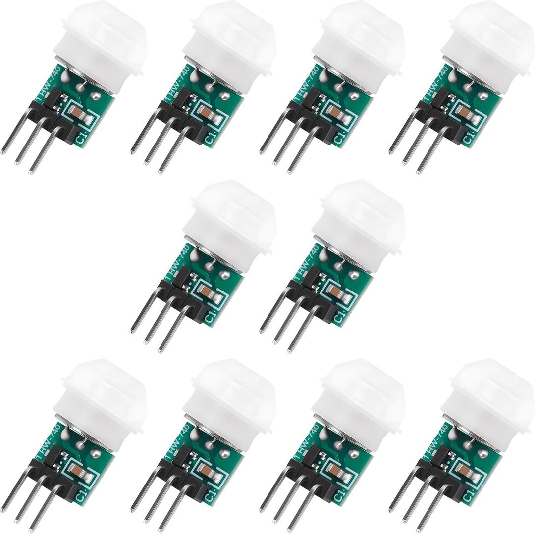 10Pcs Pir Sensor AM312 Mini Pir Motion Sensor Module Body Sensors Manual Motion Infrared IR Detector for AR duino
