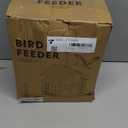 Durability Metal Outdoor Bird Feeders Double Roof Weather Resistant Feeders for Backyard Garden Birdwatching