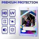 100ct Magnetic Card Holder, 35pt One Touch Card Holder, U-V Protectors Hard Plastic for Trading Cards, Magnet Case, Sports, Game, Football, Baseball