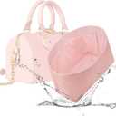 Lightweight Purse Insert, Waterproof Surface and Silky Satin Interior, Fit for LV Speedy 25 (Speedy 25, Pink)