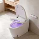 Bidet Toilet, Smart Toilet with ADA Chair Height, MAP 1000g Powerful Flush, Auto Open/Close Lid, Instant Warm Water, Elongated Heated Seat, Foam Shield Deodorization