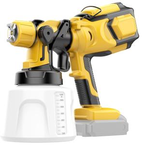 Cordless Paint Sprayer Compatible with Dewalt 20V MAX Battery(No Battery) Electric Spray Paint Gun