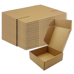 8x8x3 Inches Shipping Boxes Set of 25，Brown Cardboard Boxes Recyclable Corrugated Mailers for Small Business, E-commerce, Gift Packaging Storage Boxes Products Box Self-Locking Folding Boxes