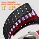 Bandletic Magnetic Watchband Compatible with Apple Watch Bands for Women Men, Rugged Silicone Sport Replacement Strap for iWatch 42mm(Series 11/10), 41mm(9/8/7), 40mm(SE3/SE2/SE/6/5/4), 38mm(3/2/1)