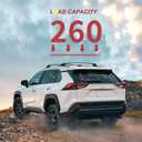 KINGGERI Lockable 260lbs Roof Racks Cross Bars Fit for Toyota RAV4 2019-2025 Accessories, Aluminum Heavy Duty Crossbar Anti-Theft Metal (Not for Adventure/TRD Off-Road/Hybrid Woodland Edition/22-25LE)